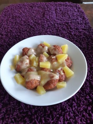 Sweet and Sour Sausage Mince Balls