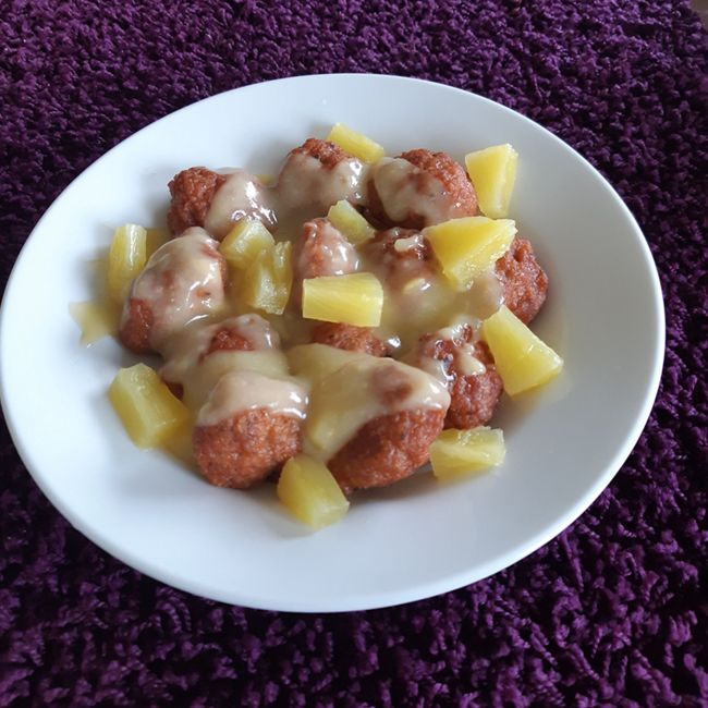 Sweet & Sour Sausage Mince Balls
