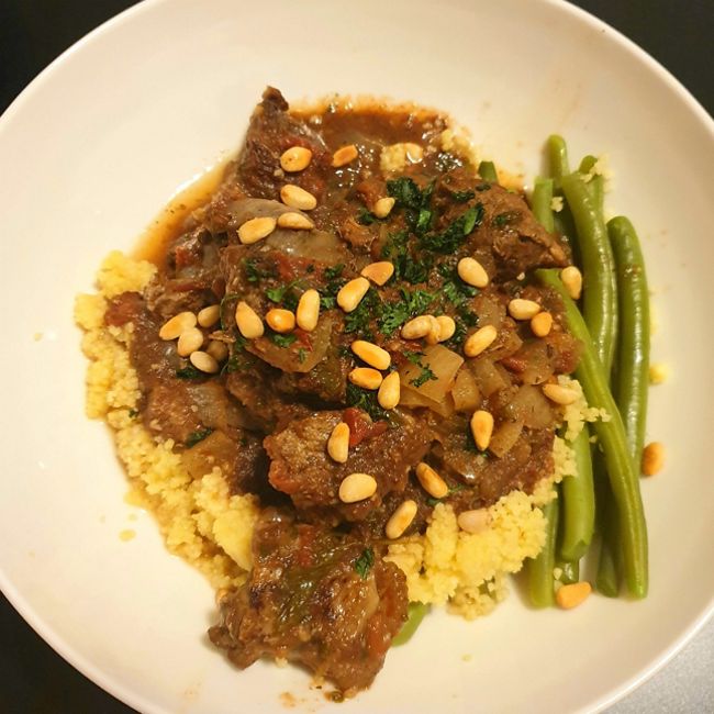 Slow Cooked Moroccan Beef with Herbs