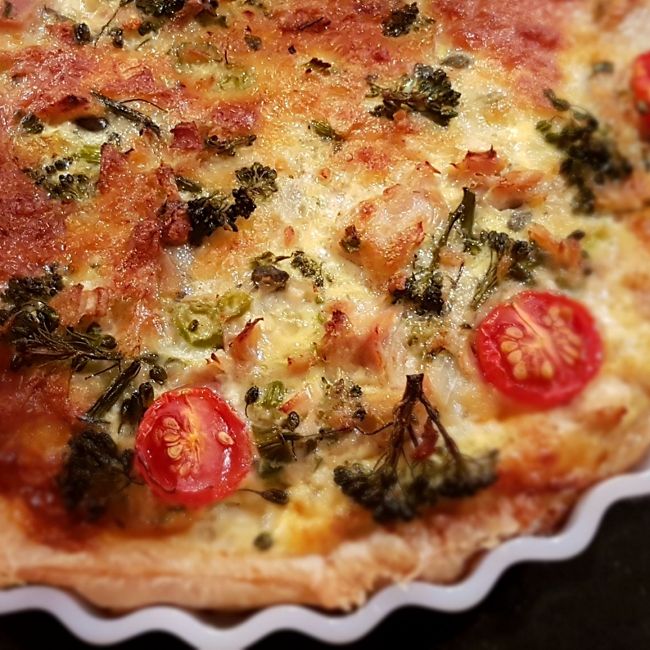 Broccolini & Tuna Quiche