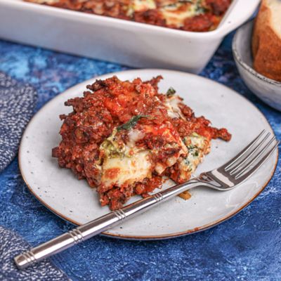 Quick Beef Lasagna with Mozzarella