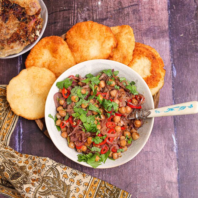 Quick Chana Bhatura