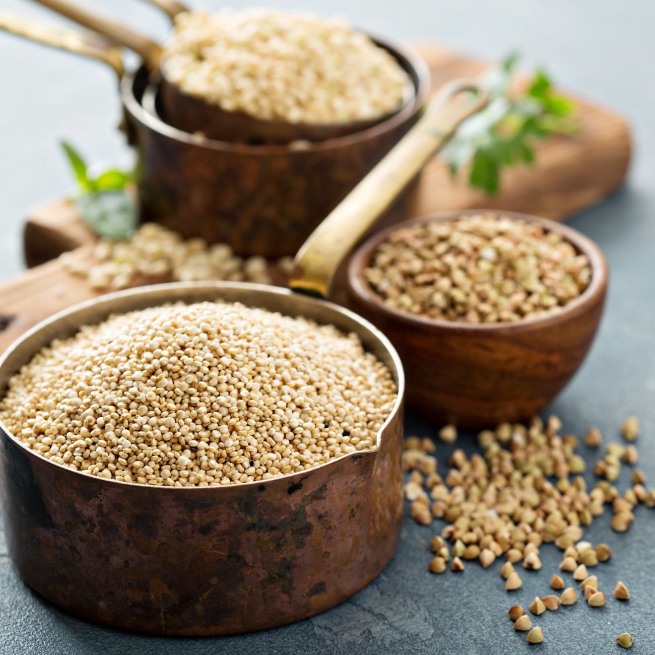 quinoa and buckwheat
