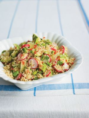 Spicy Quinoa, Broad Bean & Avocado Salad