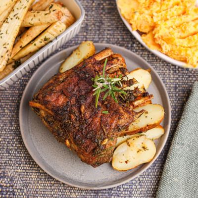 Rack Of Lamb & Potato Tray Bake