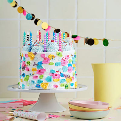 Rainbow Birthday Mud Cake