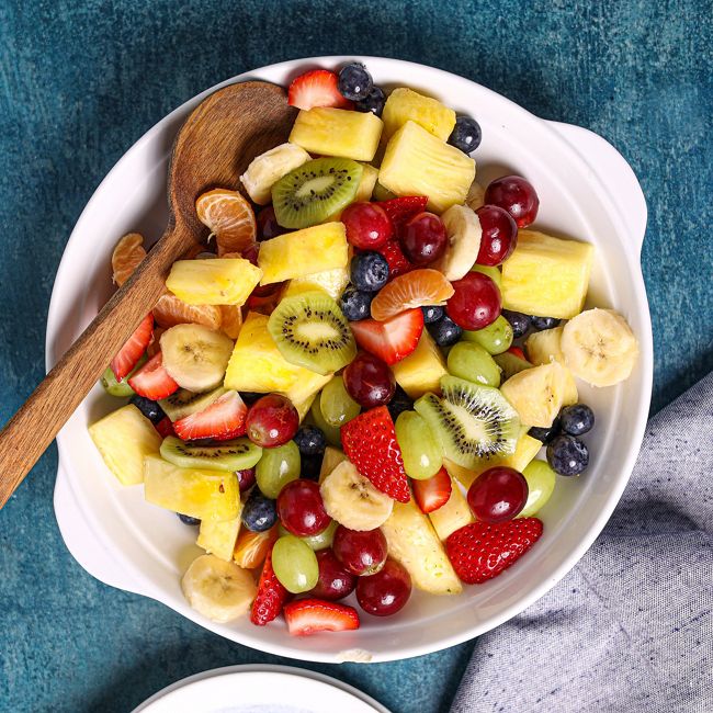 Rainbow Fruit Salad Pots