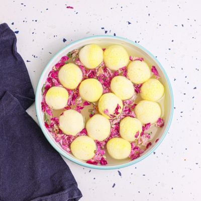 Rasagulla with Rosewater Syrup