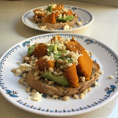 Pumpkin & Feta Bruschetta