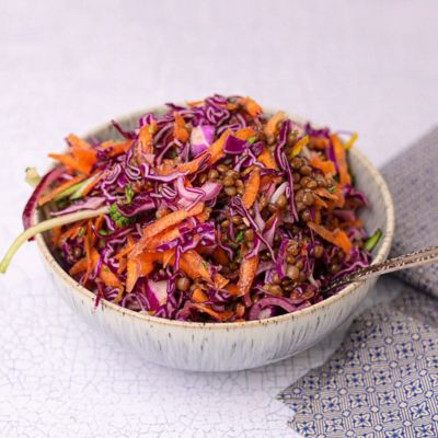Red Cabbage & Lentil Salad
