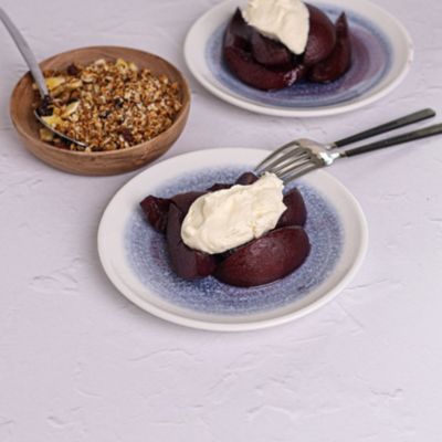 Red Wine Stewed Nectarines