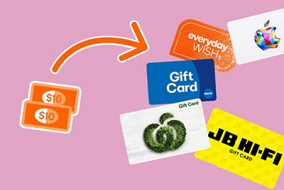 Redeem your Everyday Rewards dollars on eGift Cards
