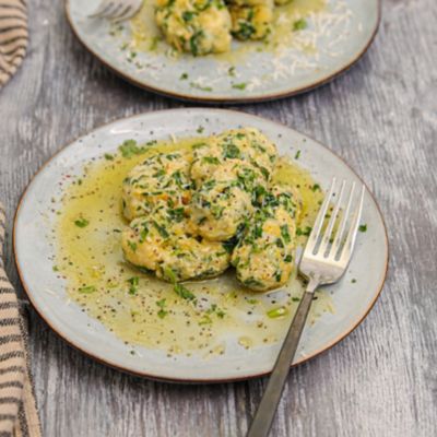 Ricotta, Lemon & Spinach Gnudi