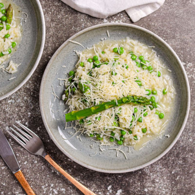 Risotto with Peas & Asparagus