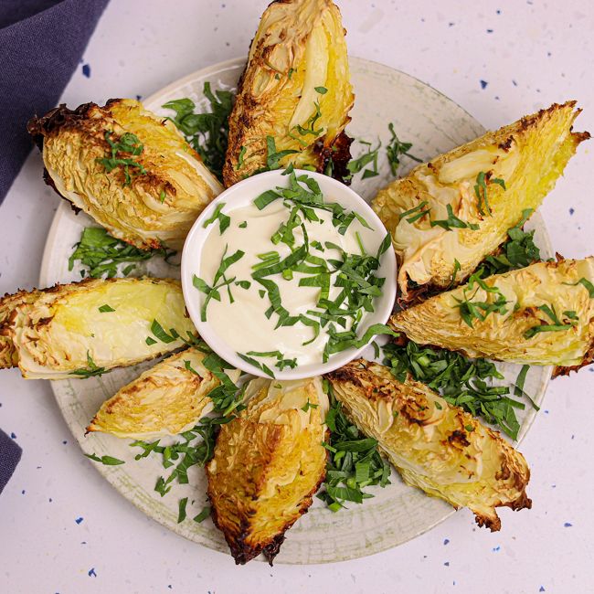 Roasted Cabbage Wedges