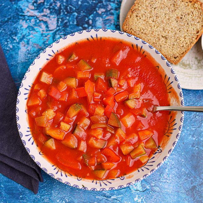 Roasted Mediterranean Vegetable Soup