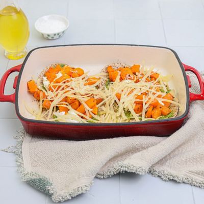 Roasted Pumpkin & Ricotta Pita Pizza