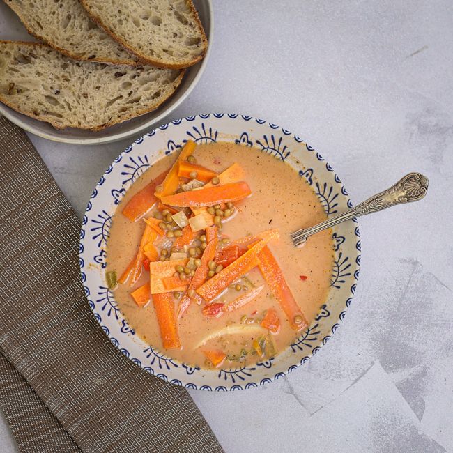 Root Vegetable & Lentil Soup