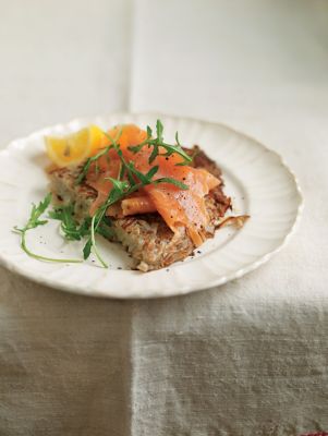 Rosti With Smoked Salmon And Rocket