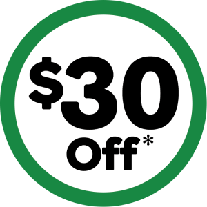 $30 off*