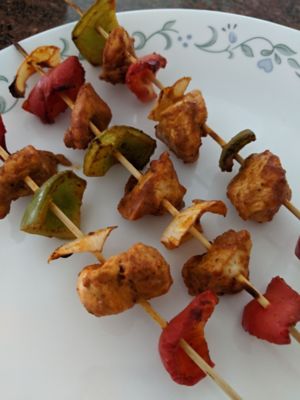 Chicken skewers
