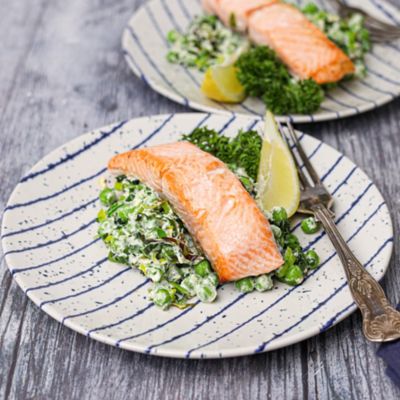Salmon & Leeks Baked in Parchment