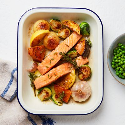 Salmon Potato Tray Bake