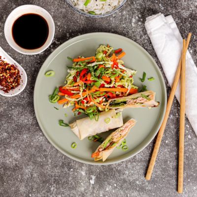 Salmon Spring Rolls