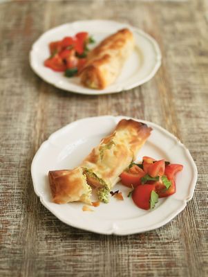 Crispy Salmon & Pesto Parcels