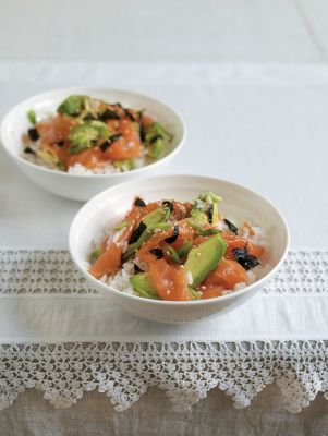 Smoked Salmon Sushi Salad