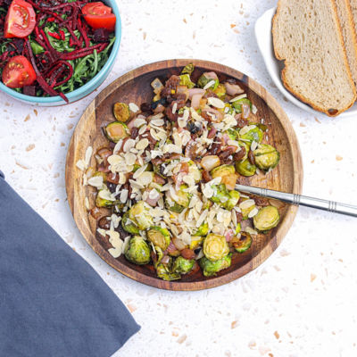 Sauteed Brussels Sprouts with Sultanas & Shallots