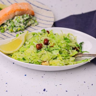 Sauteed Cabbage with Lemon & Hazelnuts
