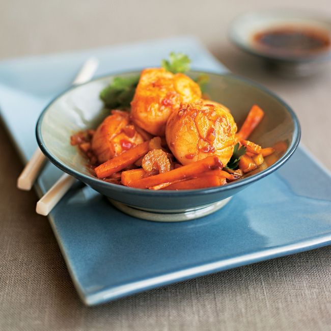 Scallops In A Rich Szechuan Sauce