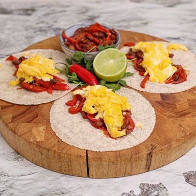 Scrambled Egg & Black Bean Burrito