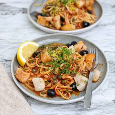 Seafood Pasta Puttanesca