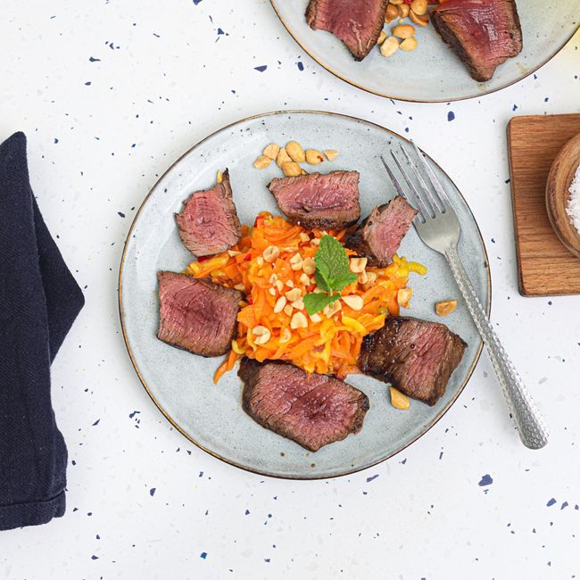 Seared Beef & Papaya Salad