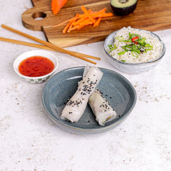 Sesame & Avocado Spring Rolls