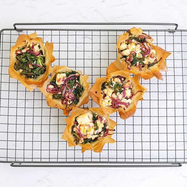 Silverbeet & Feta Filo Pies