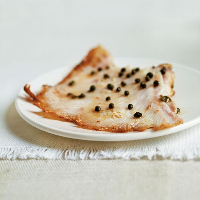 Skate With Lemon Butter & Capers