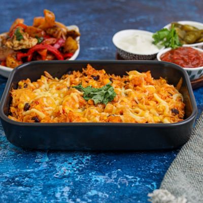 Skillet Veggie Burrito Bake