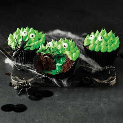 Slime Monster Cupcakes