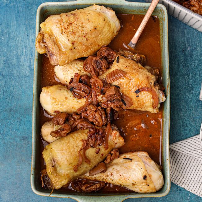 Slow Cooker Chicken & Walnut Stew