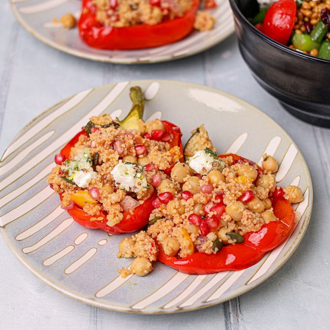 Slow Cooker Moroccan Stuffed Capsicums