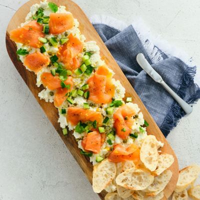 Smoked Salmon and Ricotta Entertaining Board
