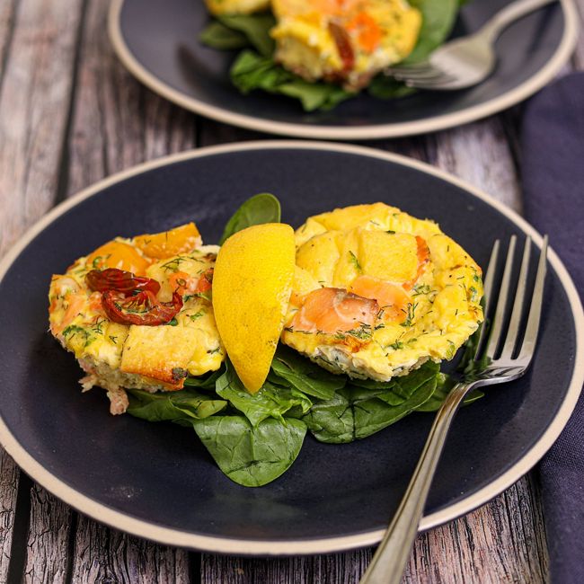 Smoked Salmon Egg Muffins