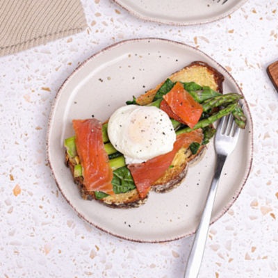 Smoked Trout, Poached Eggs & Greens On Toast