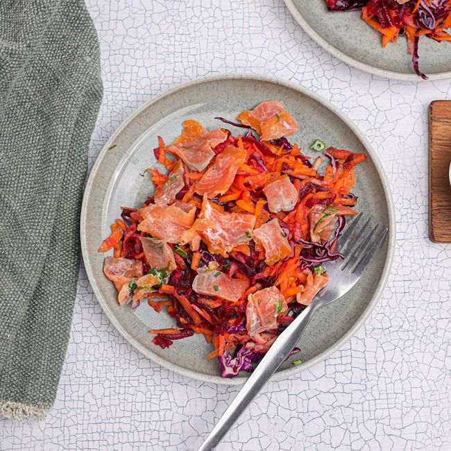 Smoked Trout with Apple & Beetroot