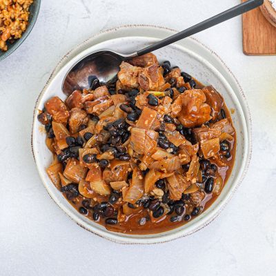 Smokey Pork & Black Bean Casserole