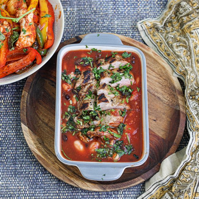 Smoky Pork & Bean Casserole