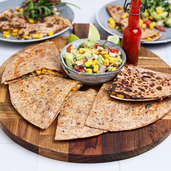 Smoky Sweetcorn Quesadillas